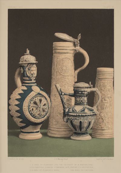 Francis Bedford Day & Son London - Flemish Ewer Jug and Stoneware 16th Century Art Treasures of the United Kingdom