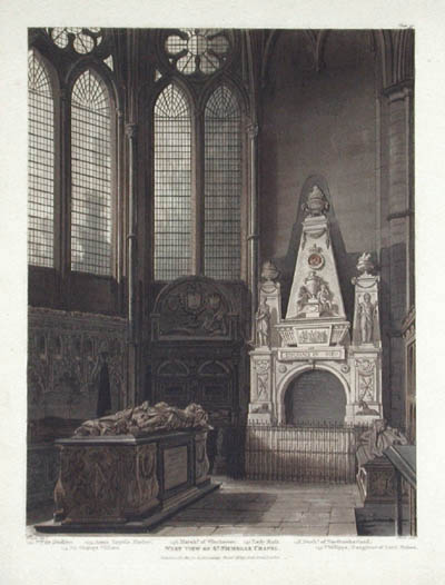 John Bluck and Agustus Pugin - West View of St. Nicholas Chapel