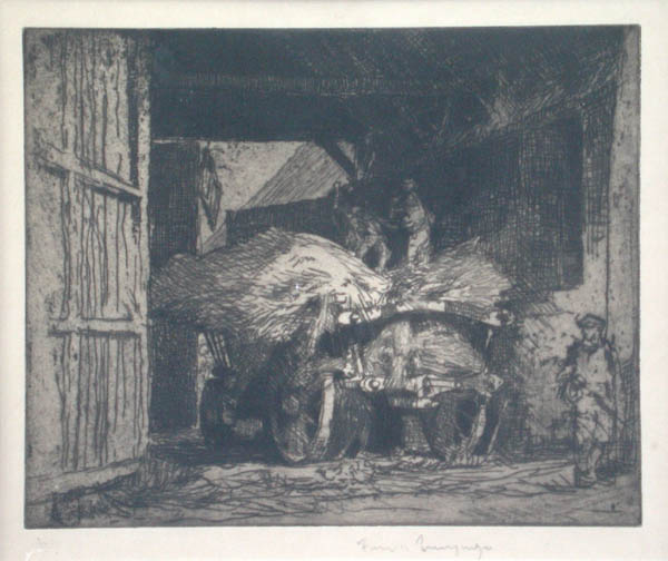 Frank William Brangwyn - The Hay Cart - Char de Foin