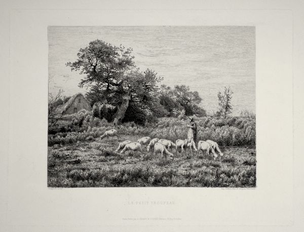Jean Ferdinand Chaigneau - Le Petit Troupeau or The Little Herd