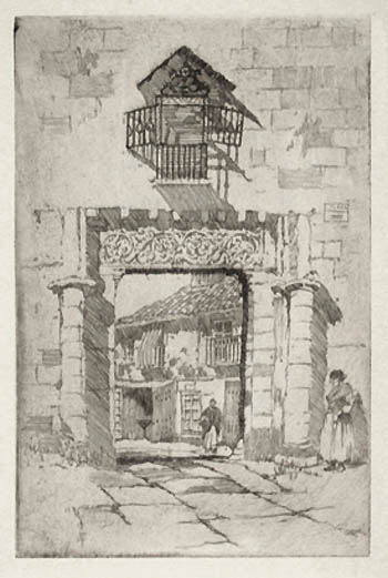 Samuel Chamberlain - A Gateway in Toledo