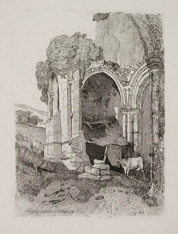 John Sell Cotman - Rivaulx Abbey Yorkshire