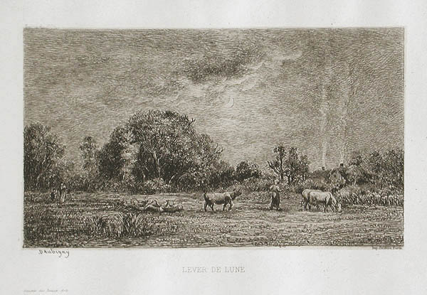 Charles Francois Daubigny - Lever de Lune