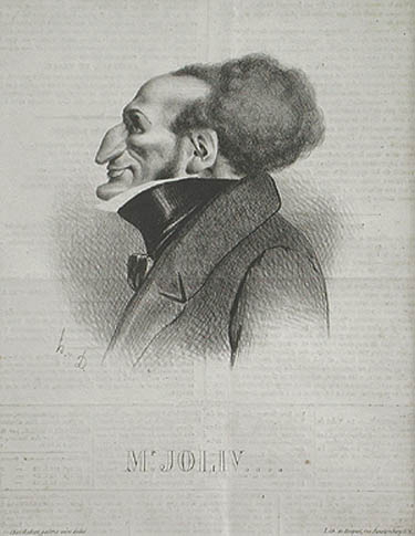 Honore Daumier - Mr. Joliv Portrait of Adolphe Jollivet Le Charivari Paris