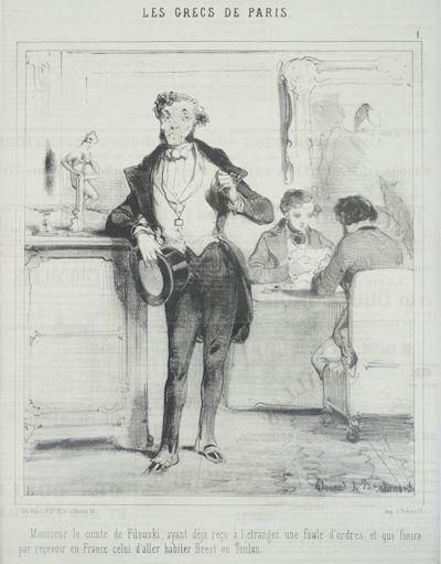 Eduard de Beaumont Charles Francois Edouard de Beaumont - Monsieur le Comte de Filouski Le Charivari Paris