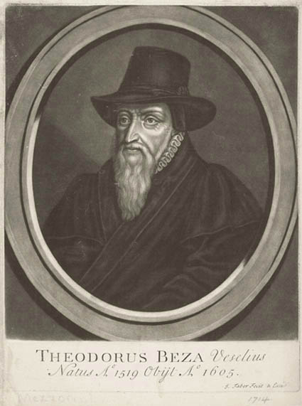 John Faber The Elder - Theodorus Beza Veselius