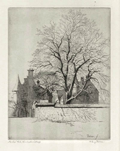 Alfred Hugh Fisher - Mead's Wall Winchester College