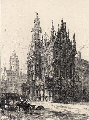Sir Ernest George - Oudenarde Chimney-piece in the Hotel de Ville