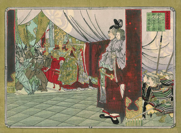 Ginko - Toyotomi Hideyoshi at Daitokuji Temple Great Japanese History Illustrated