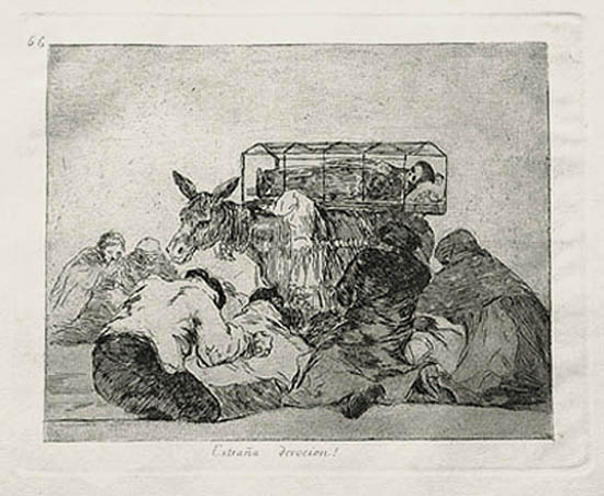 Francisco Goya - Extrana Devocion or Strange Piety