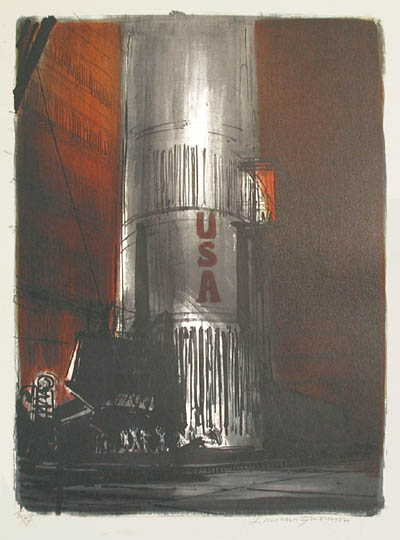 Luciano Guarnieri - Apollo XII Saturn V in the Vehicle Assembly Building