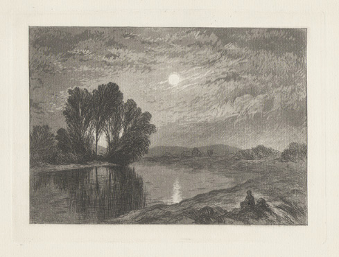 John Henry Hill - Moonlight on the Androscoggin