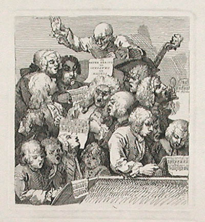 William Hogarth - A Chorus of Singers