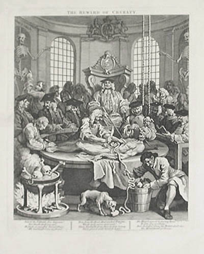 William Hogarth - The Reward of Cruelty The Four Stages of Cruelty Plate 4 The Conviction and execution of Tom Nero