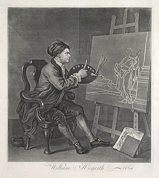 William Hogarth - William Hogarth Painting of the Comic Muse