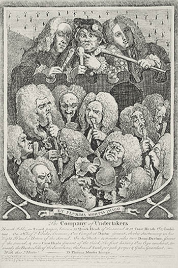 William Hogarth - The Company of Undertakers