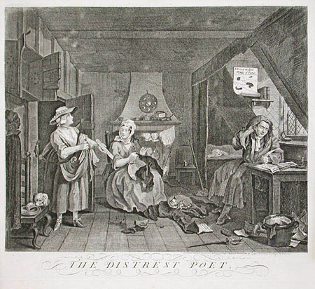 William Hogarth - The Distrest Poet