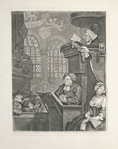 William Hogarth - The Sleepy Congregation