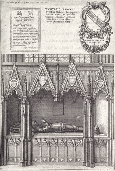 Wenceslaus Hollar Wenzel Hollar - Tomb of Sir Simon Burley