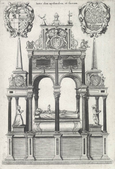 Wenceslaus Hollar - Tomb of Sir William Herbert