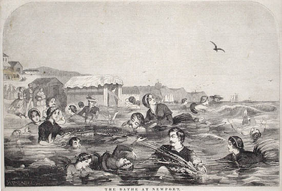 Winslow Homer - The Bathe At Newport Harper's Weekly New York A Journal of Civilization