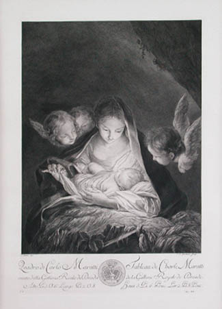 Claude Donat Jardinier and Carlo Maratti - The Virgin and Child The Nativity The Dresden Gallery