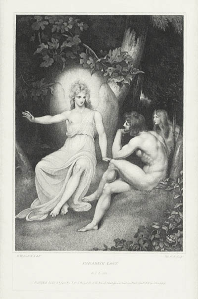 Thomas Kirk - The Angel Raphael Relates The Story of Creation to Adam and Eve The Poetical Works of John Milton