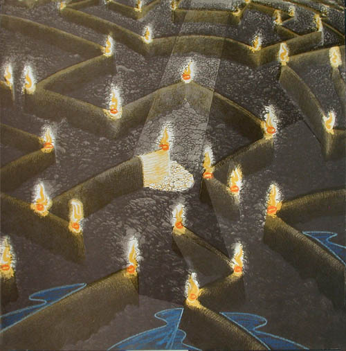 Abdul Mati Klarwein - Way Out Spotlight Candles The Guiding Light in a Maze