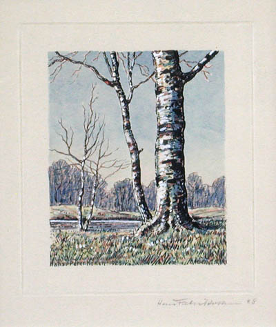 Hans Peter Koken - Winter Birches