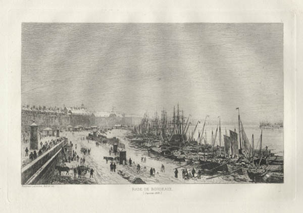 Maxime Lalanne - Rade de Bordeaux - Janvier 1868