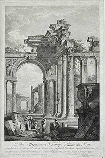 Jacques Philippe Le Bas - Ruine Grecque or Greek Ruins
