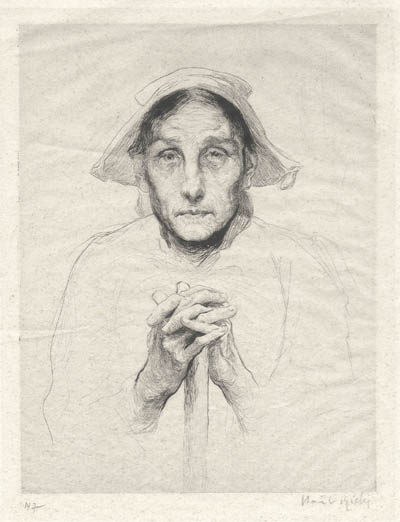 Henri Le Riche - Portrait of an Old Woman
