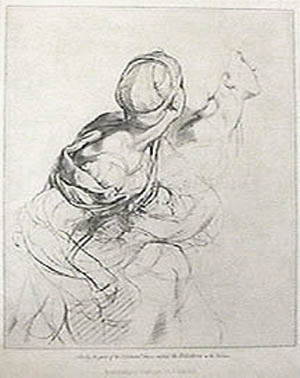 Frederick Christian Lewis and Raphael Raffaello Santi - Study For Part of The Celebrated Fresco The Heliodorus in The Vatican The Italian School of Design