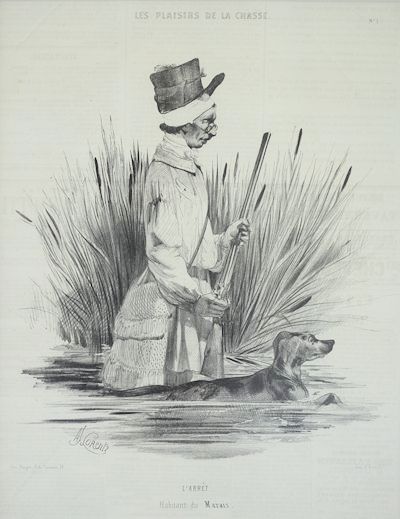 Alcide Joseph Lorentz - L'Arret Habitant du Marais Le Plaisirs de La Chasse Le Charivari Paris