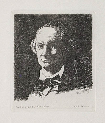 Edouard Manet - Charles Baudelaire - de Face