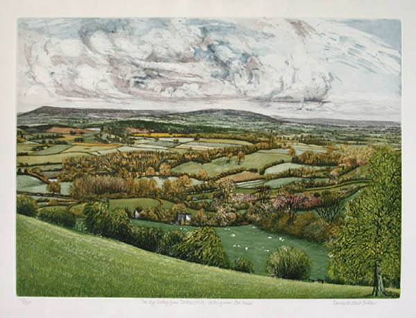 Frances St. Clair Miller - The Wye Valley from Dastone Hill
