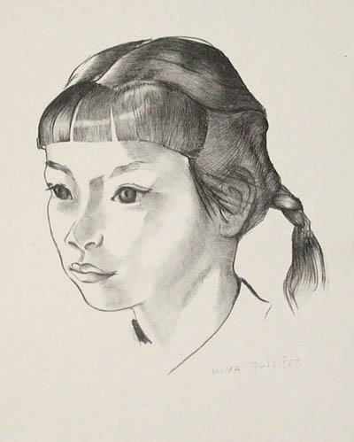 Mina Pulsifer Wilhelmina Schutz Pulsifer - Study of a Young Girl Mai-Jean Daughter of Mr. and Mrs. Harry Tom San Diego
