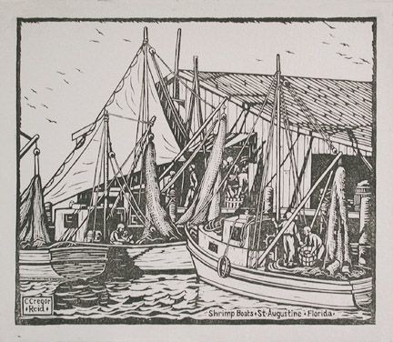 Celia Cregor Reid - Shrimp Boats - St. Augustine - Florida