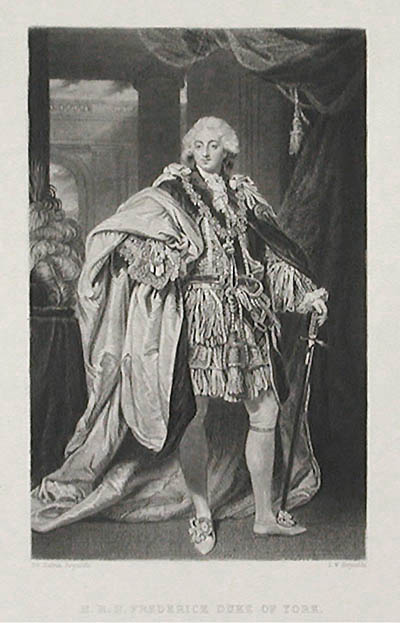 Samuel William Reynolds and Sir Joshua Reynolds - His Royal Highness Frederick Duke of York