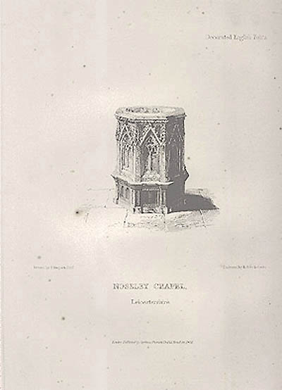 Robert Roberts and Francis Simpson - Noseley Chapel Leicestershire Ancient Baptismal Fonts