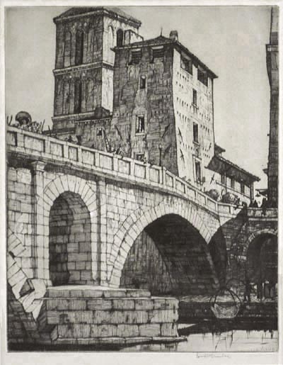 Louis Conrad Rosenberg - Ponte Fabricio Rome
