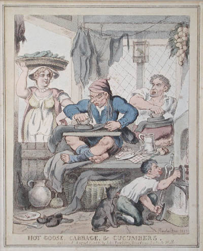 Thomas Rowlandson - Hot Goose Cabbage and Cucumbers