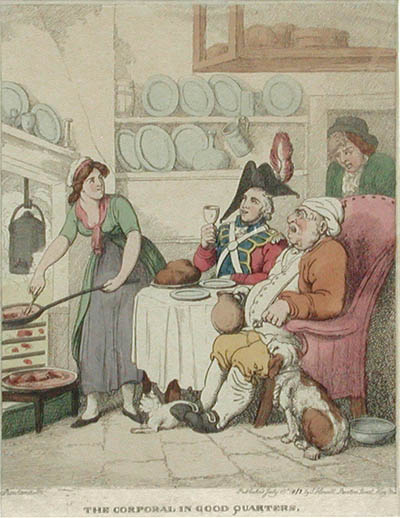 Thomas Rowlandson - The Corporal in Good Quarters