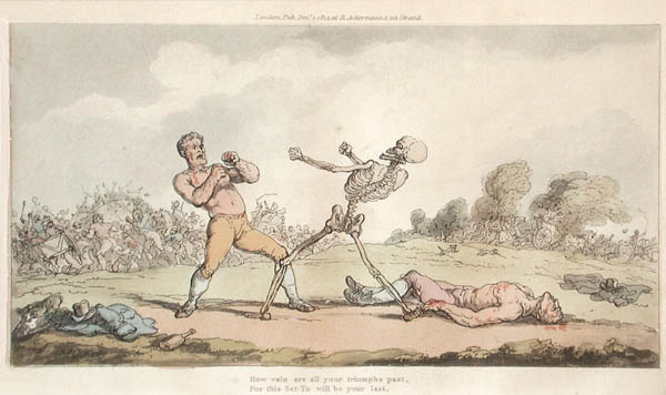 Thomas Rowlandson - The Death Blow from The English Dance of Death