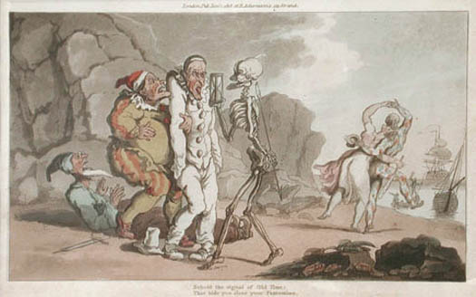 Thomas Rowlandson - The Pantomime from The English Dance of Death