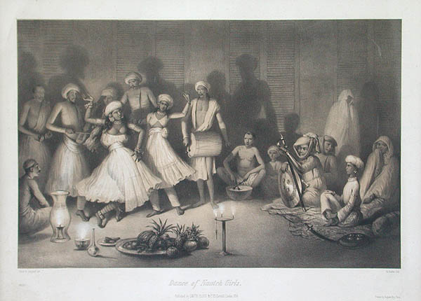 Louis Henri de Rudder and Prince Alexis Dmitrievich Soltykoff - Dance of Nautch Girls Voyages dans L'Inde