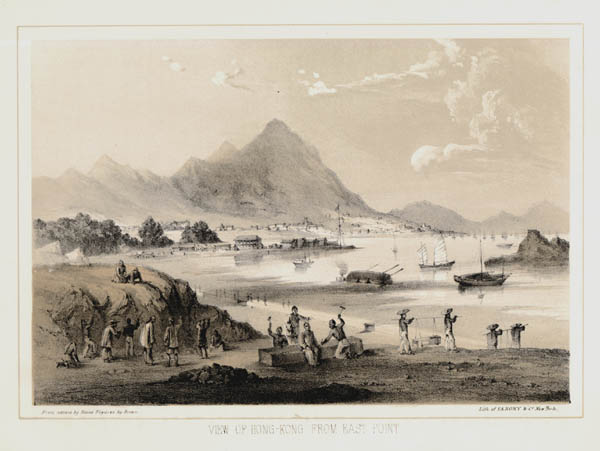 Sarony & Co., New York Wilhelm Heine & Eliphalet Brown Jr. - View of Hong-Kong From East Point