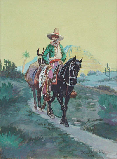 Olaf Carl Seltzer - Western Rider on the Trail