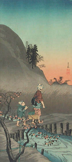 Takahashi Shotei - Autumn at a Village