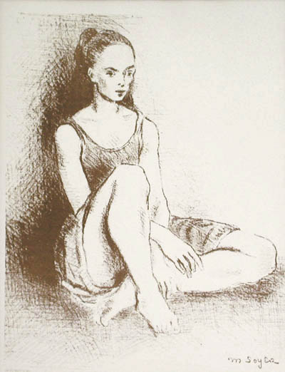 Moses Soyer - Ballet Dancer The Collector's Guild New York